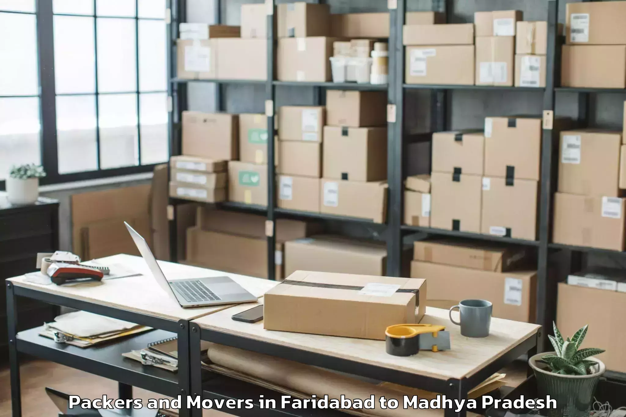 Easy Faridabad to Sironj Packers And Movers Booking